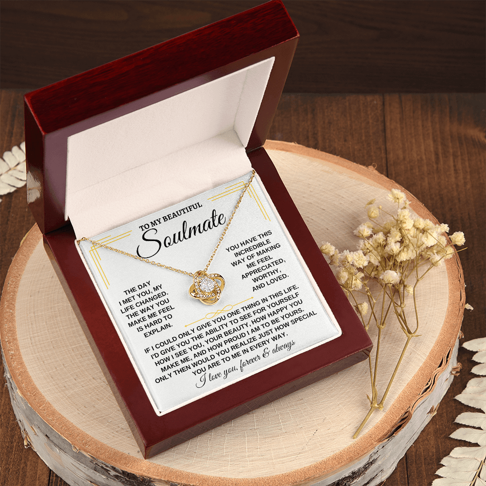 To My Beautiful Soulmate - Love Knot Gift Set - SS162SM2