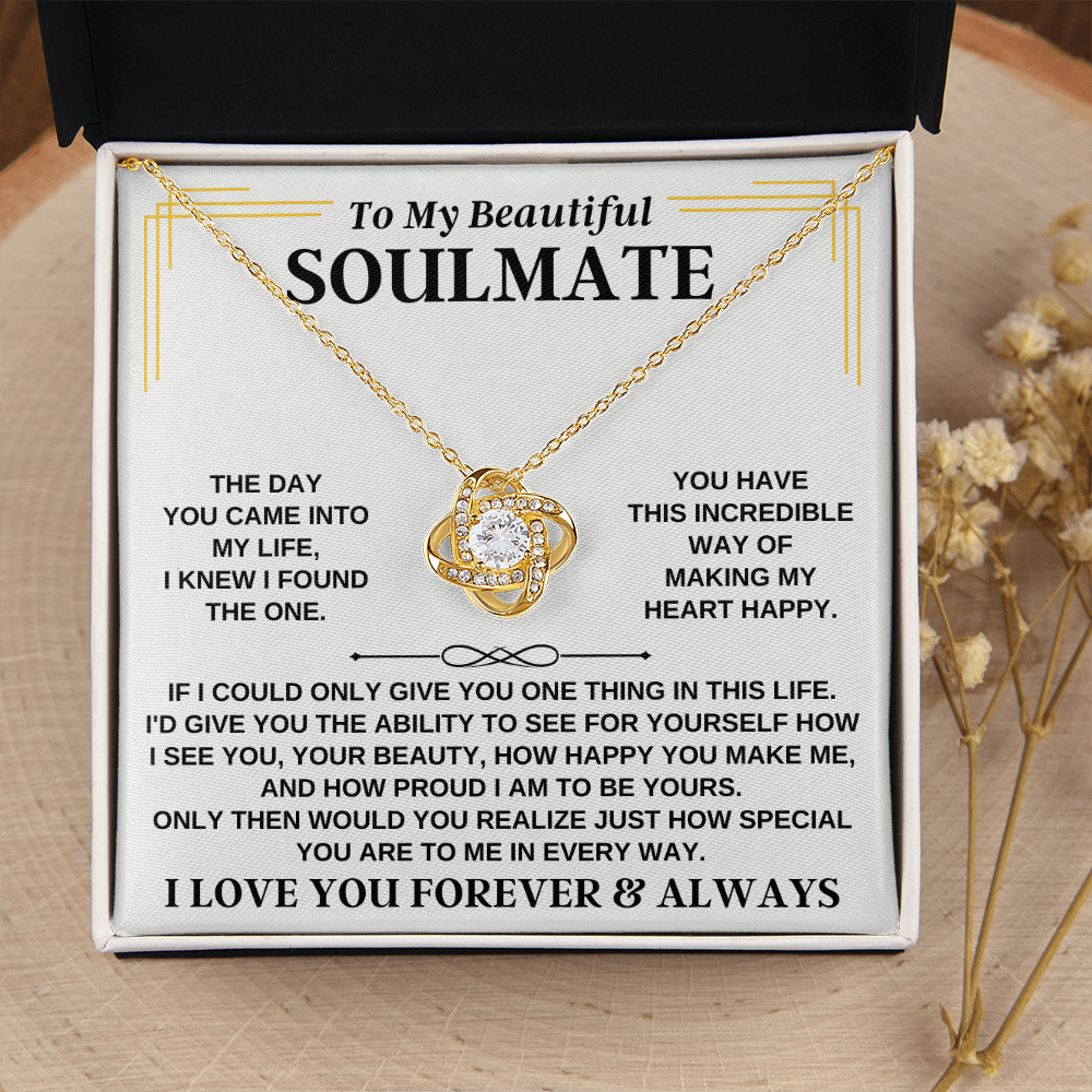 To My Beautiful Soulmate - Love Knot Gift Set - SS267