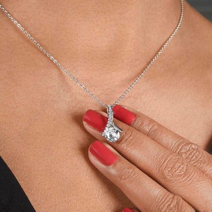 Wife Necklace Gift Set From Husband With Message Card