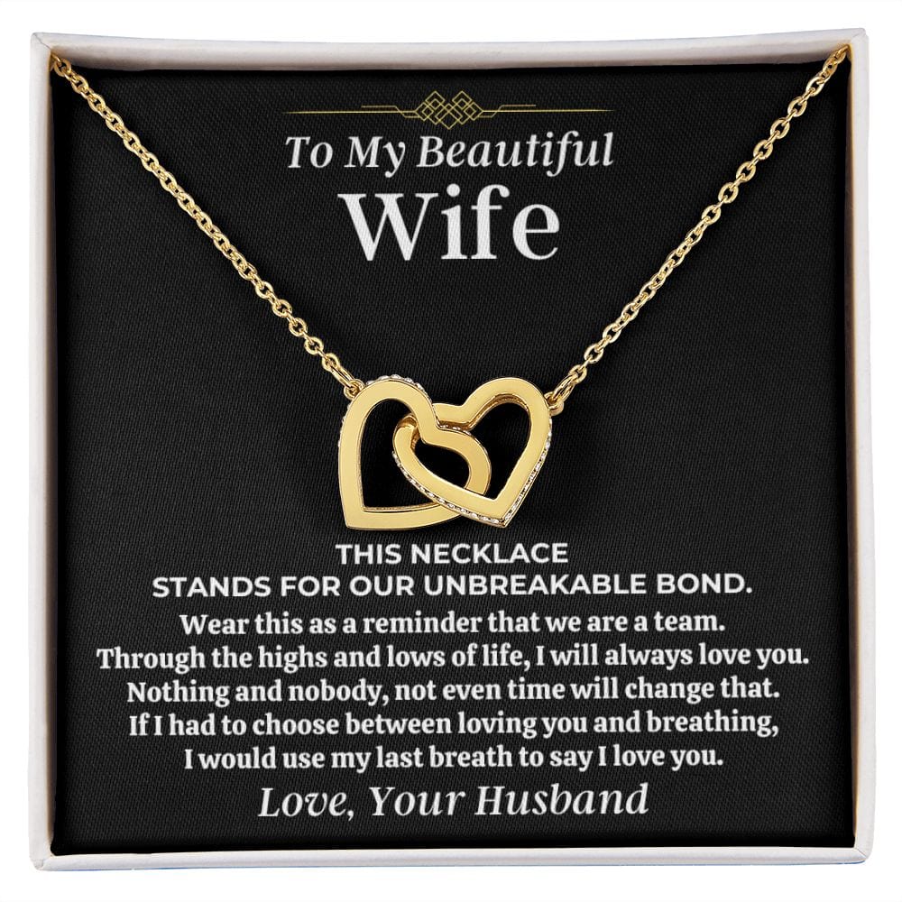To My Beautiful Wife - Forever Linked Hearts Gift Set - SS473