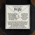 To My Beautiful Wife - Personalized  Forever Love Necklace Gift Set - SS323
