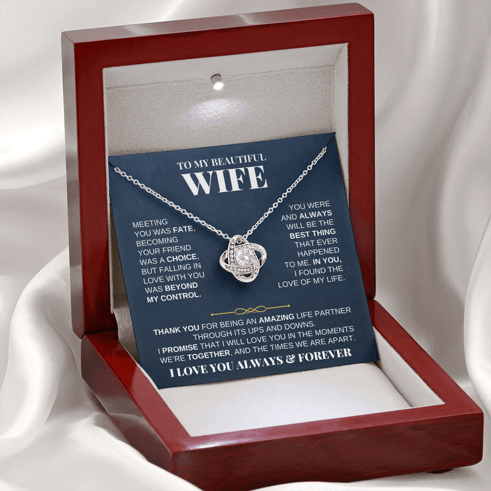 To My Beautiful Wife - Love Knot Gift Set - SS229