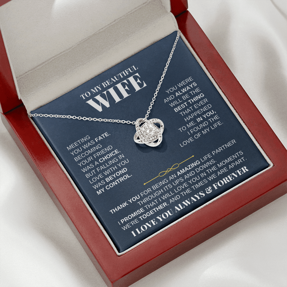 To My Beautiful Wife - Love Knot Gift Set - SS229