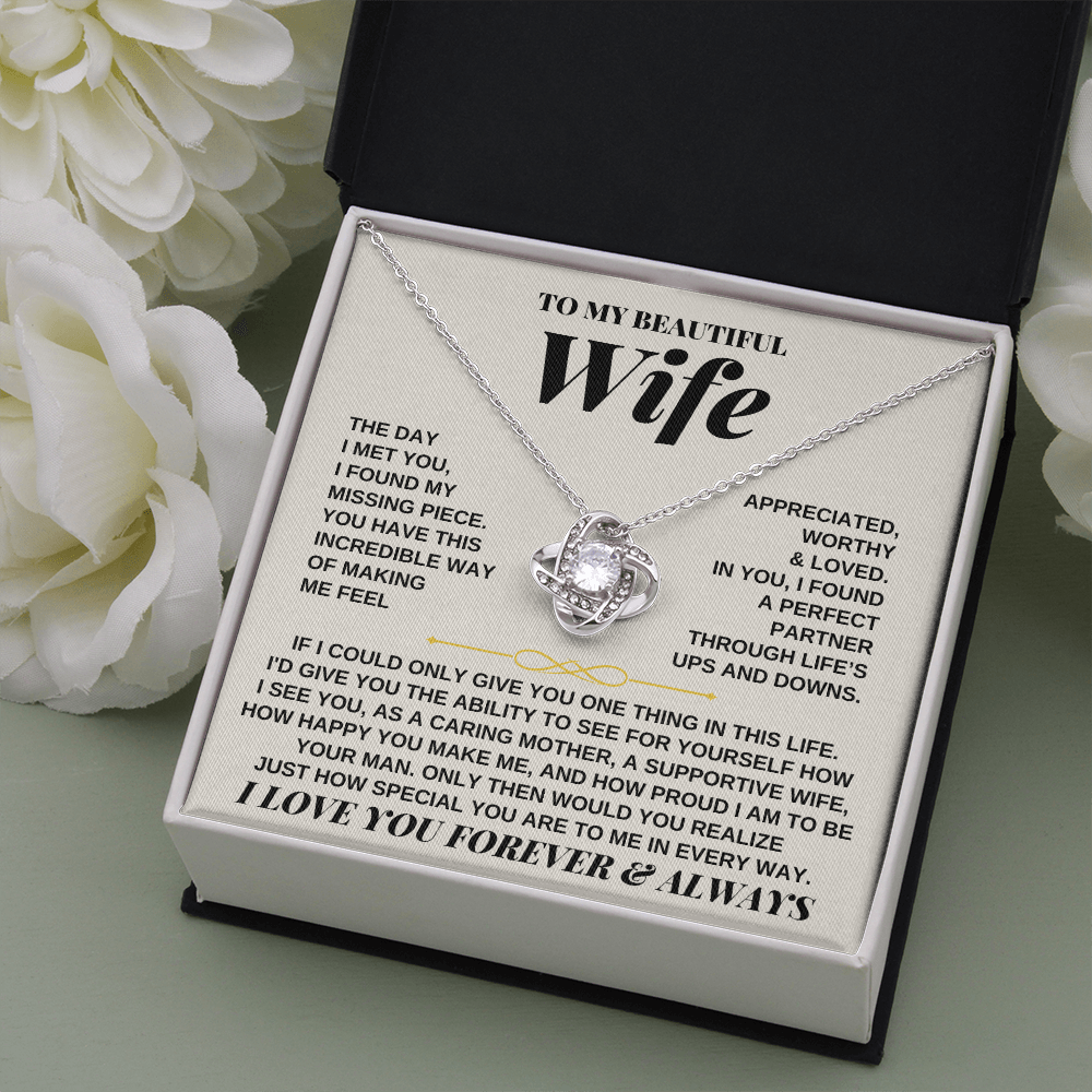 To My Beautiful Wife - Love Knot Gift Set - SS247