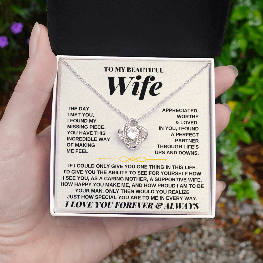 To My Beautiful Wife - Love Knot Gift Set - SS247