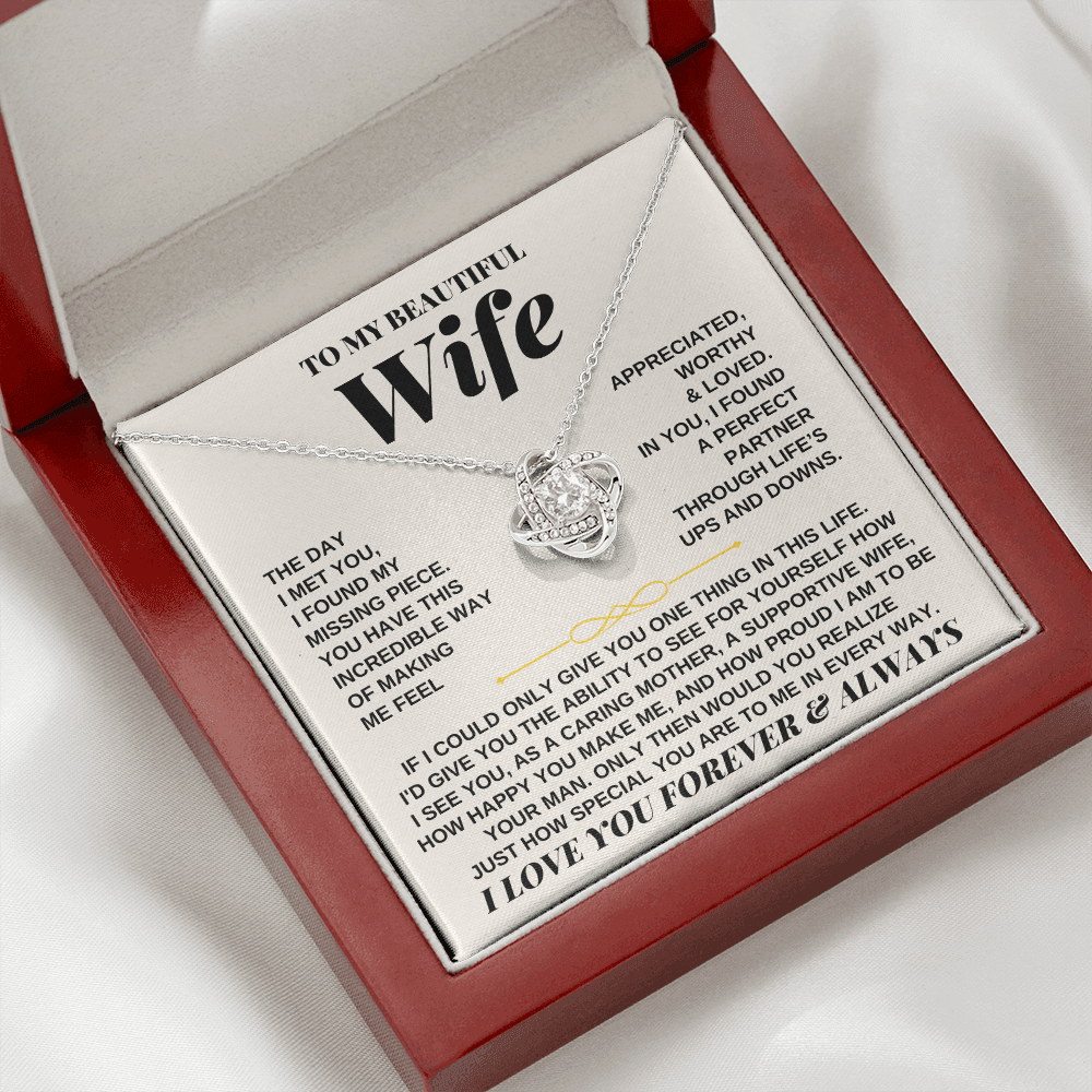 To My Beautiful Wife - Love Knot Gift Set - SS247