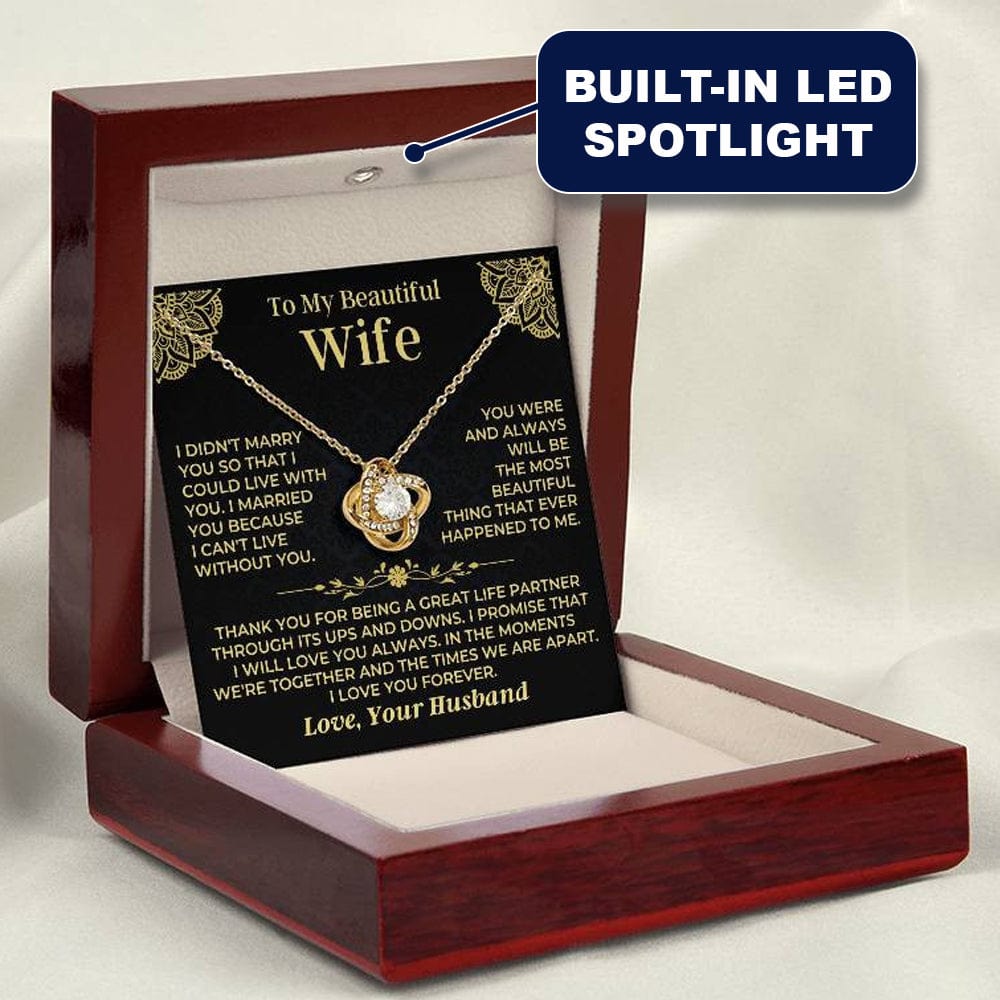 To My Beautiful Wife - Love Knot Gift Set - SS526