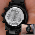 To My Bonus Dad - Engraved Premium Watch - SS227