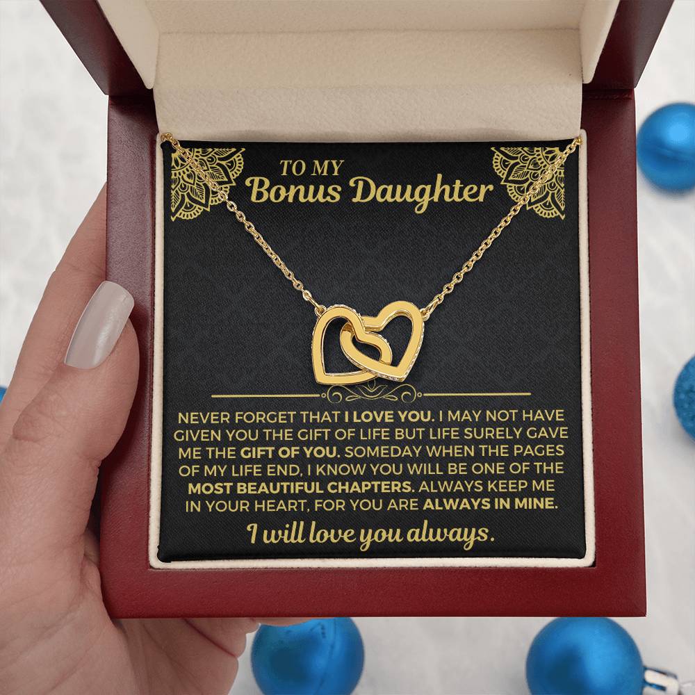 Bonus Daughter gift set packaging and message card