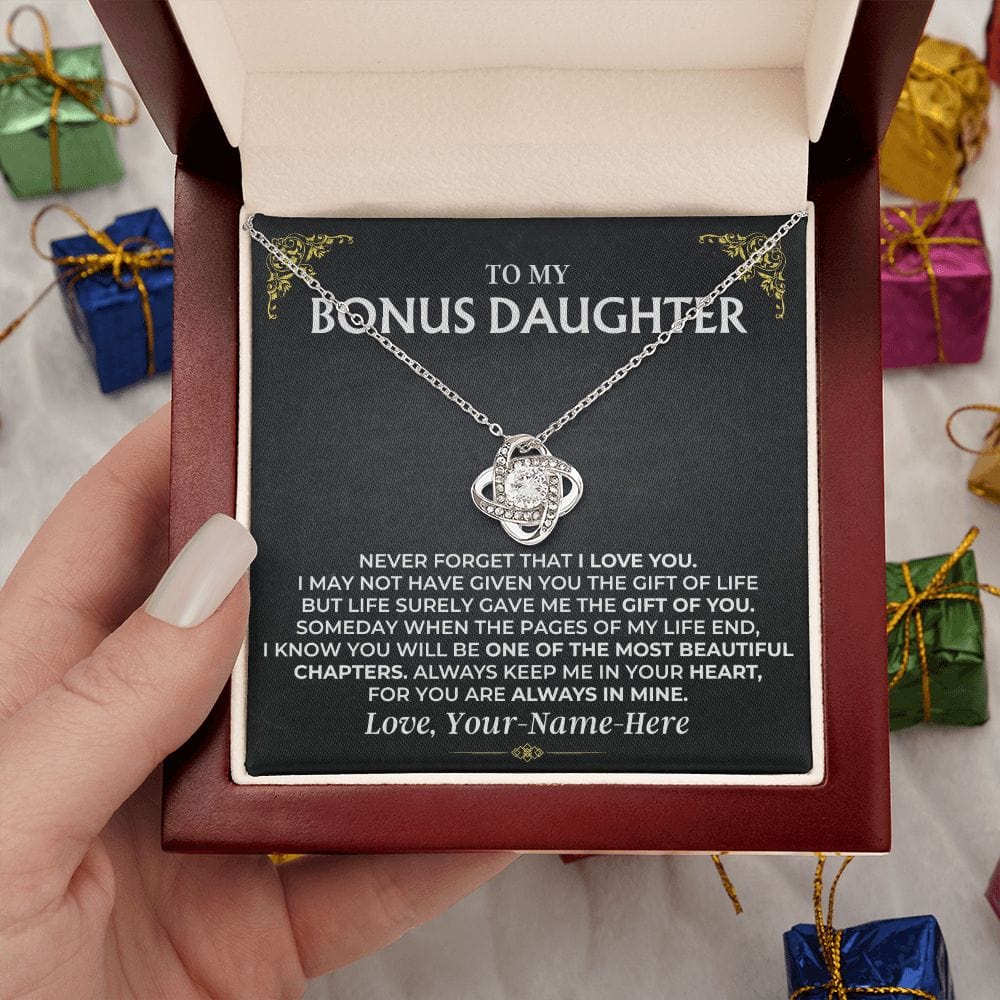 Bonus Daughter gift set packaging and message card