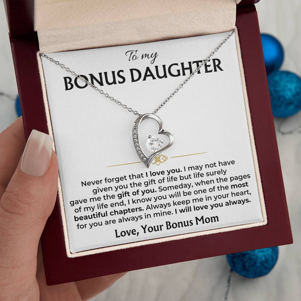 Bonus Daughter necklace on adjustable chain