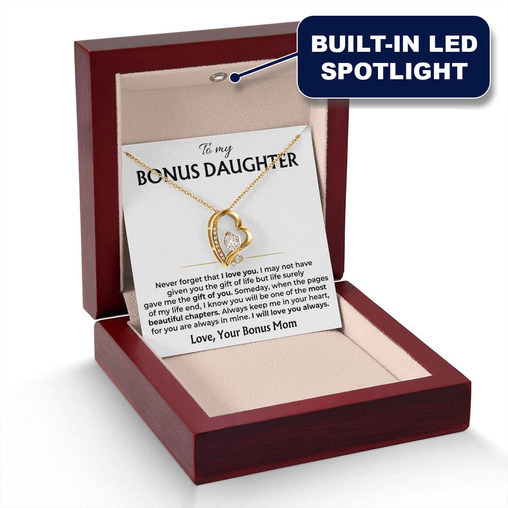 Bonus Daughter necklace in 18k yellow gold finish