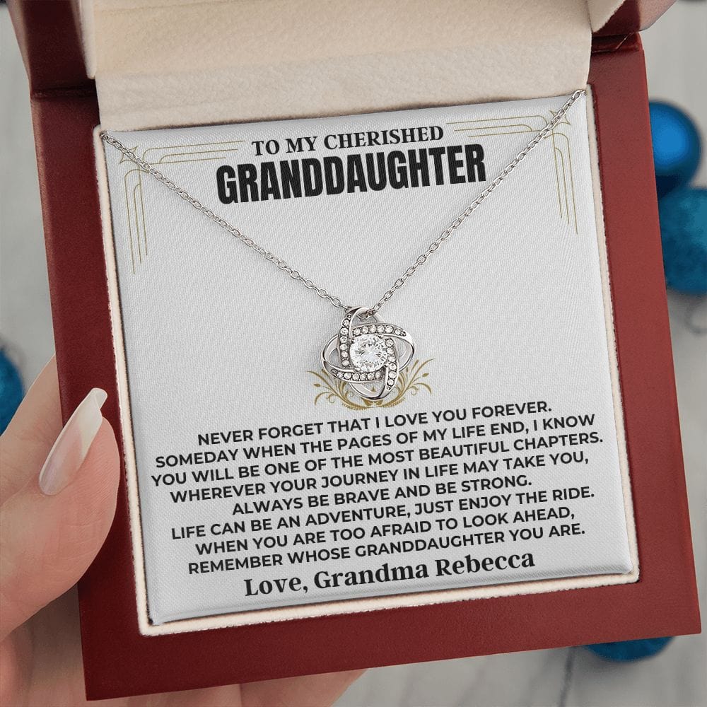 To My Cherished Granddaughter - Love Knot Gift Set - SS477V4