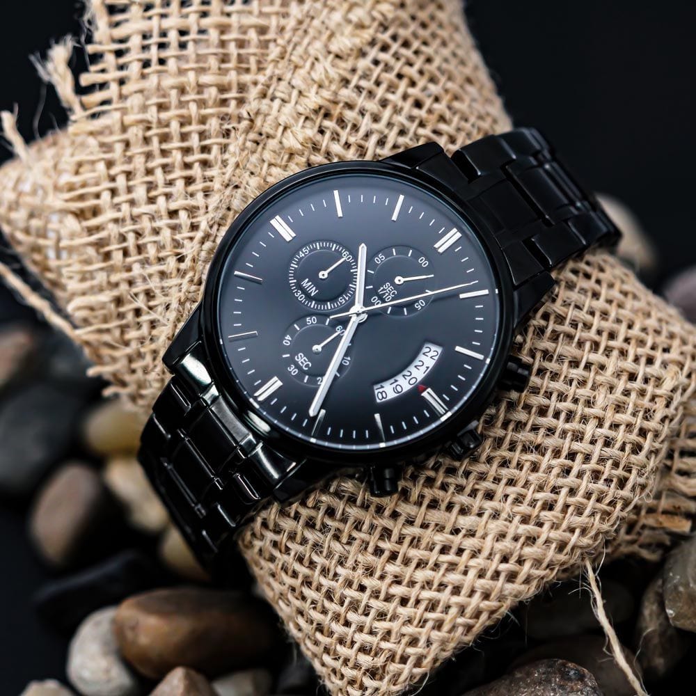 Dear Dad - Engraved Chronograph Watch - SS507