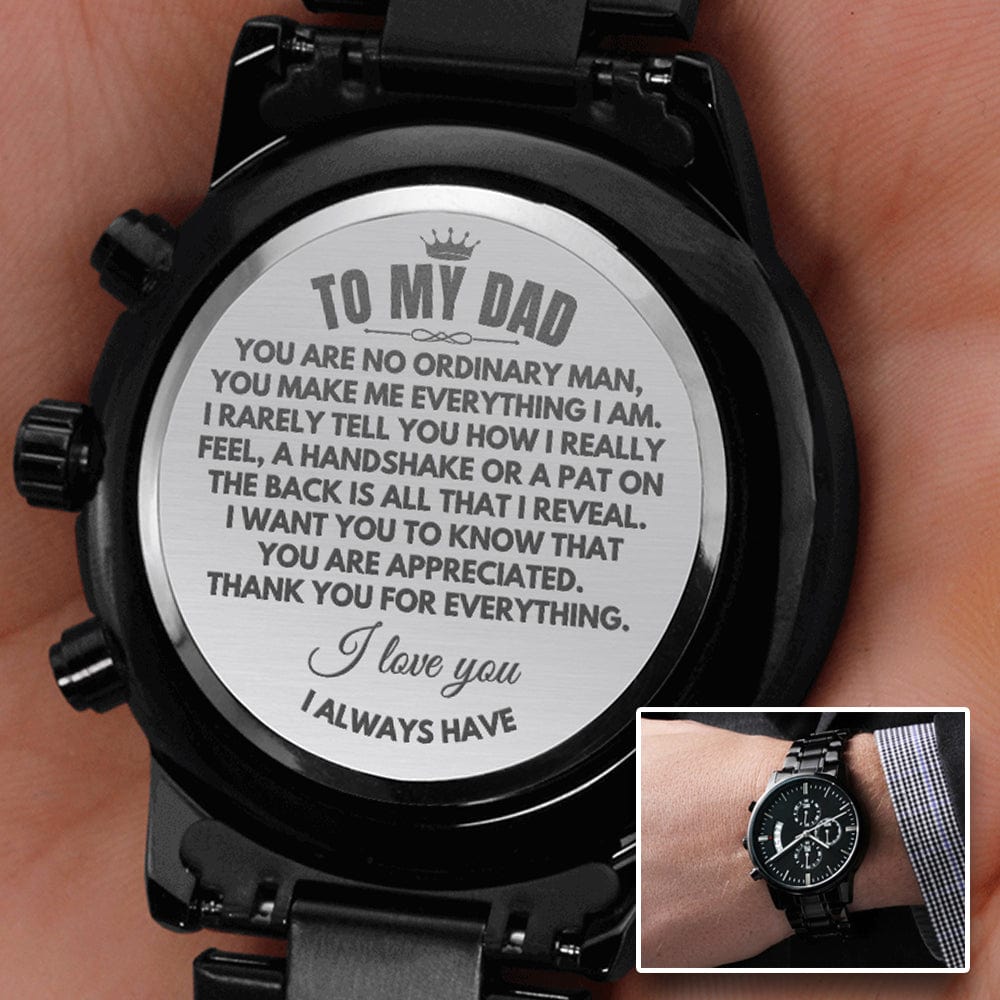 To My Dad - Engraved Premium Watch - SS217