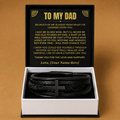 To My Dad - I Love & Appreciate You - Cross Braided Bracelet - Gift Set - SS618