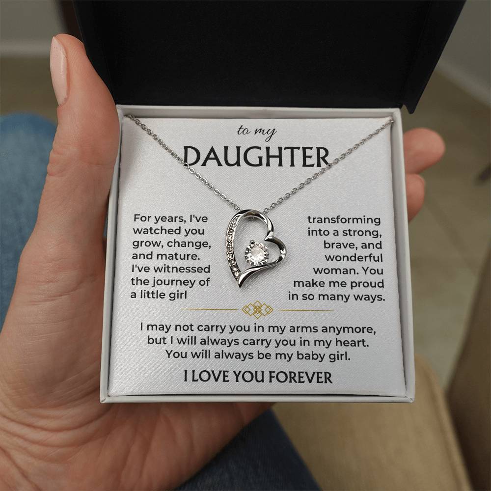 To My Daughter - Always Be My Baby Girl - Necklace Gift Set - SS565