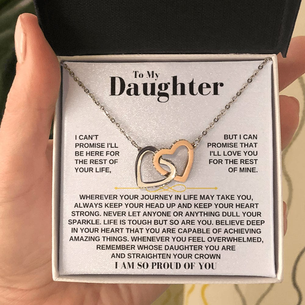Daughter Necklace Gift Set From Dad With Message Card