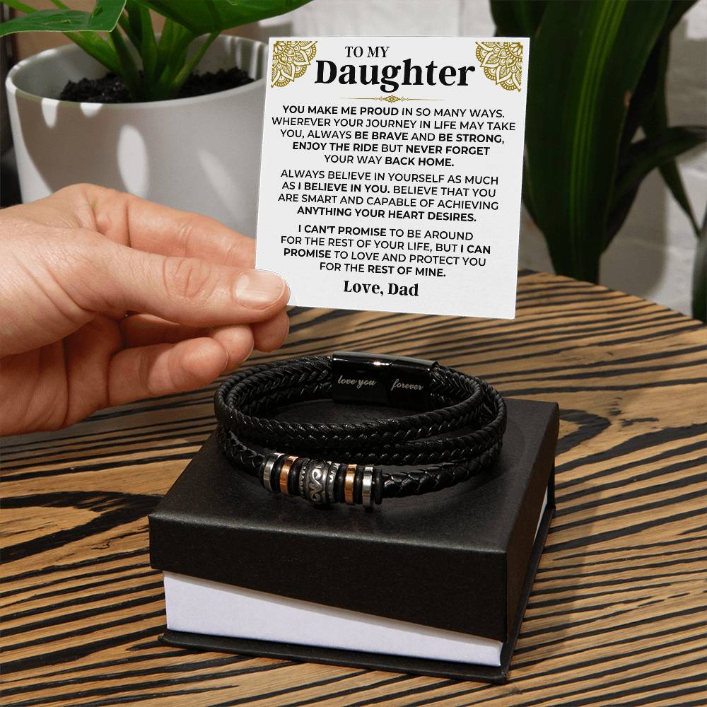 To My Daughter | Braided Bracelet Gift Set - SS566