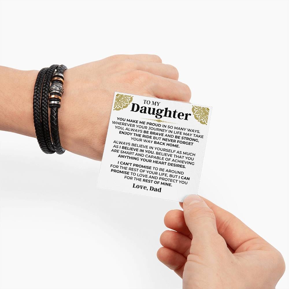 To My Daughter | Braided Bracelet Gift Set - SS566