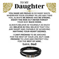 To My Daughter | Braided Bracelet Gift Set - SS566