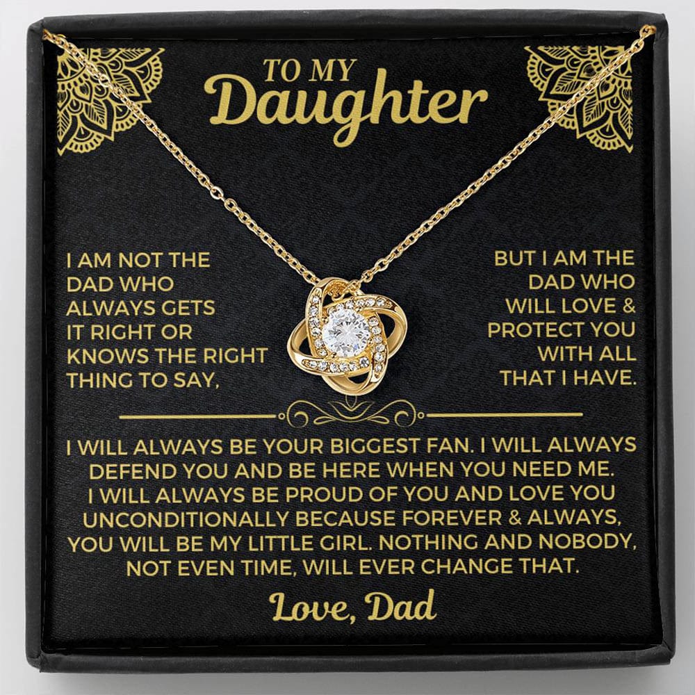 To My Daughter - Divorce/Weekend Dad - Love Knot Gift Set - SS559
