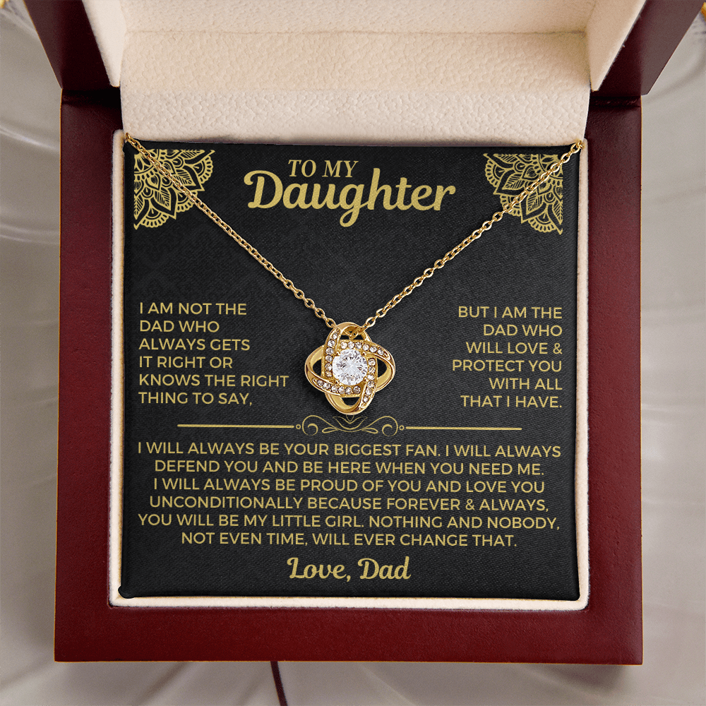 To My Daughter - Divorce/Weekend Dad - Love Knot Gift Set - SS559