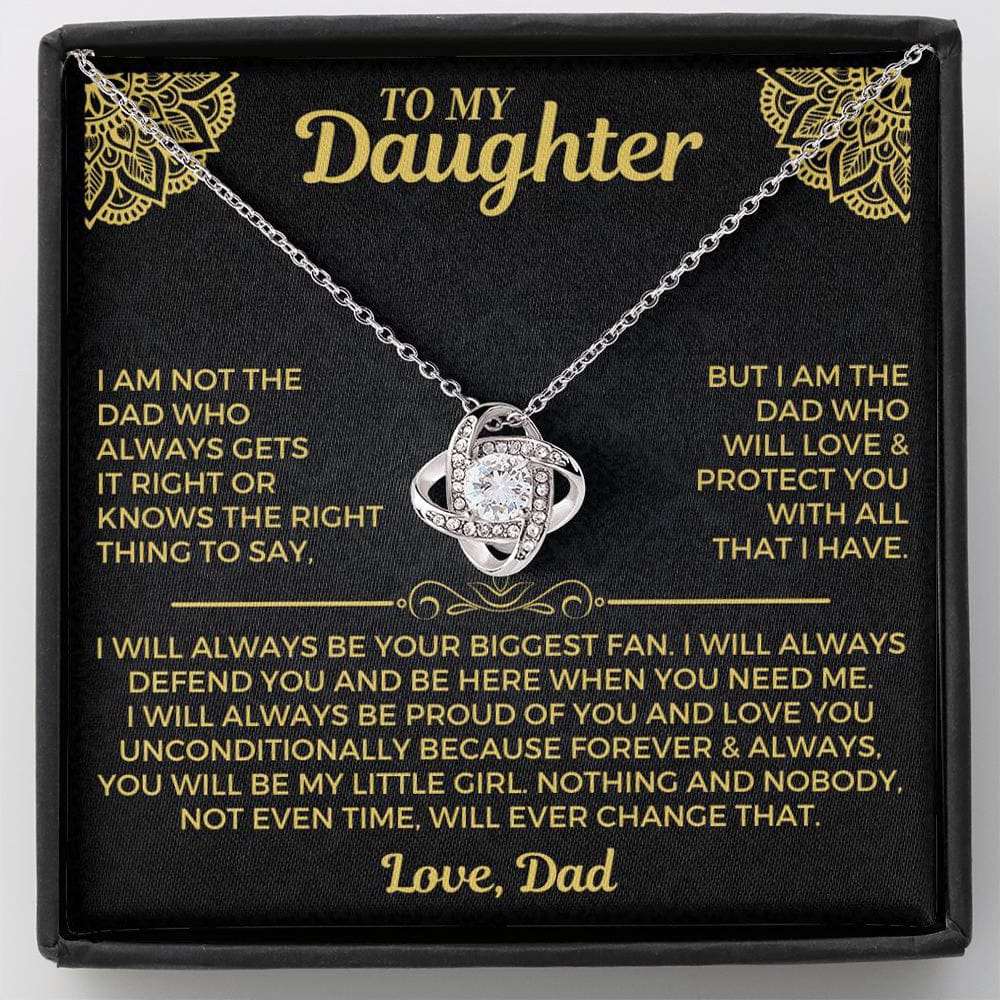 To My Daughter - Divorce/Weekend Dad - Love Knot Gift Set - SS559