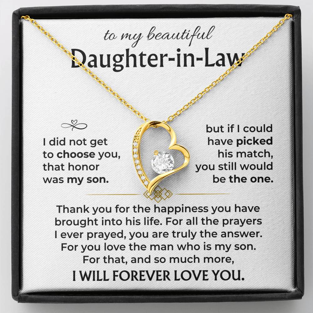 Forever Love heart pendant close up