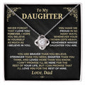 To My Daughter - Love Dad - Beautiful Gift Set - SS490V4