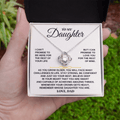 To My Daughter - Love, Dad - Beautiful Love Knot Gift Set - SS260