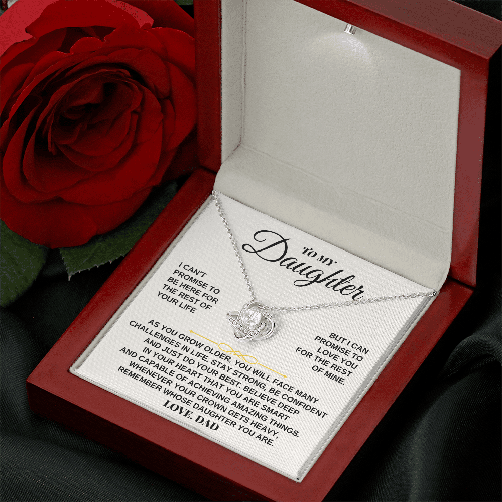 To My Daughter - Love, Dad - Beautiful Love Knot Gift Set - SS260