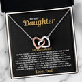 To My Daughter - Love Dad - Forever Linked Hearts - Gift Set - SS630