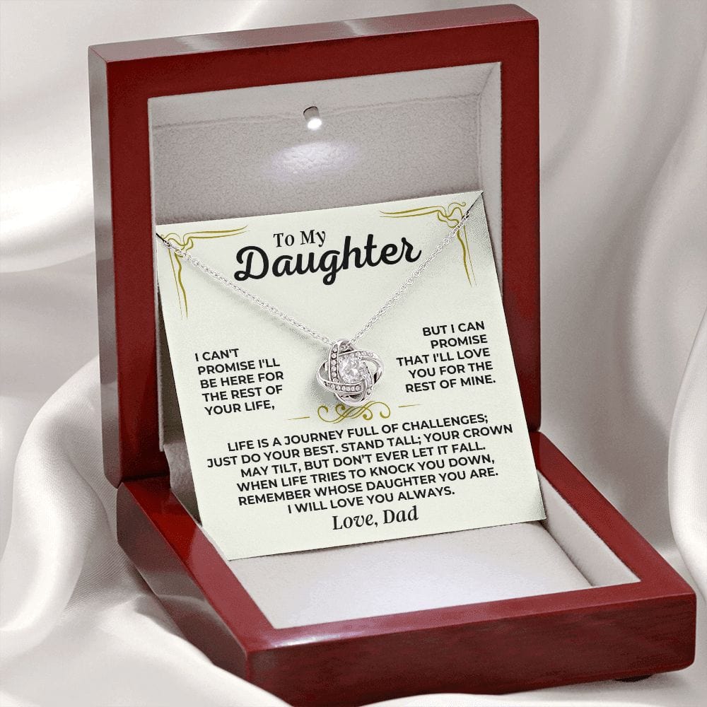 To My Daughter - Love Dad - Love Knot Gift Set - SS433V2