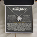 To My Daughter - Love Dad - Necklace Gift Set - SS307