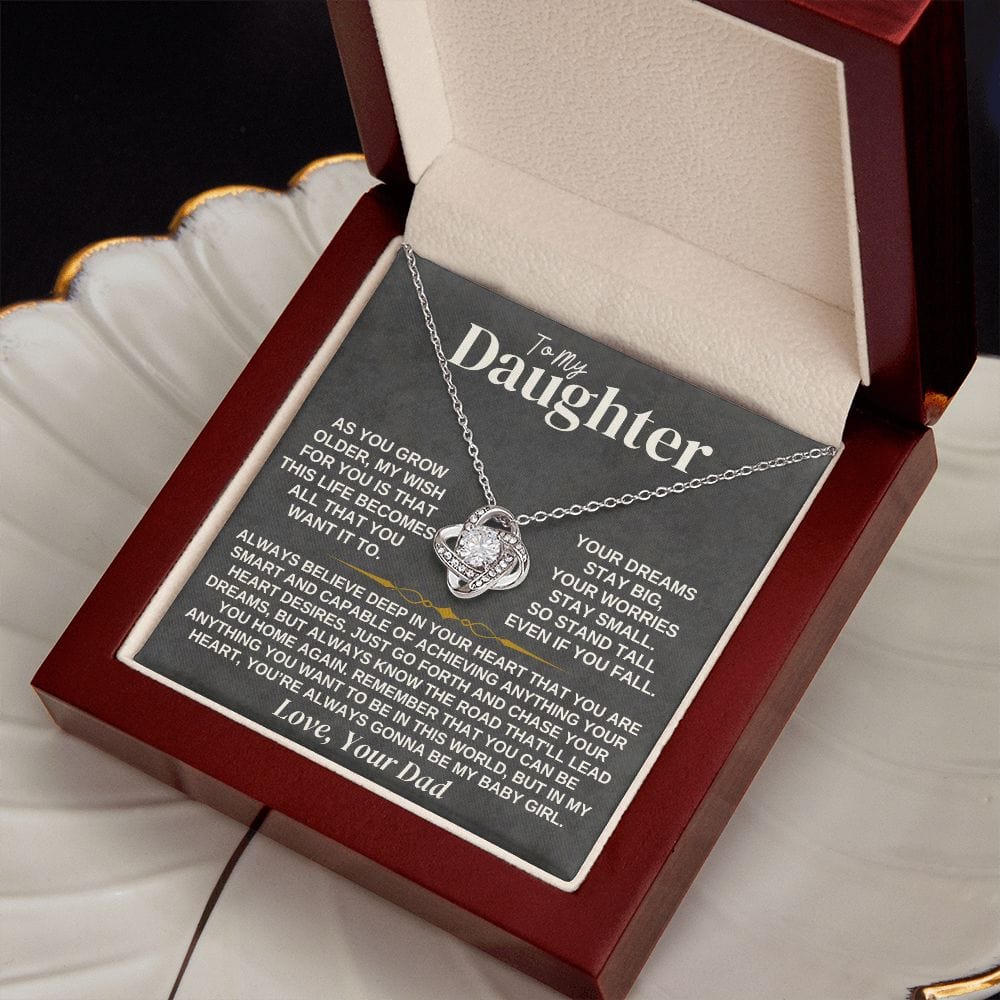 To My Daughter - Love Dad - Necklace Gift Set - SS307