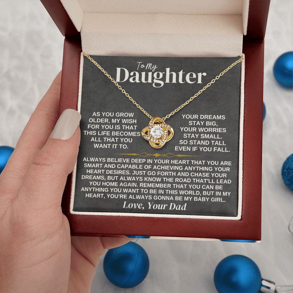 To My Daughter - Love Dad - Necklace Gift Set - SS307