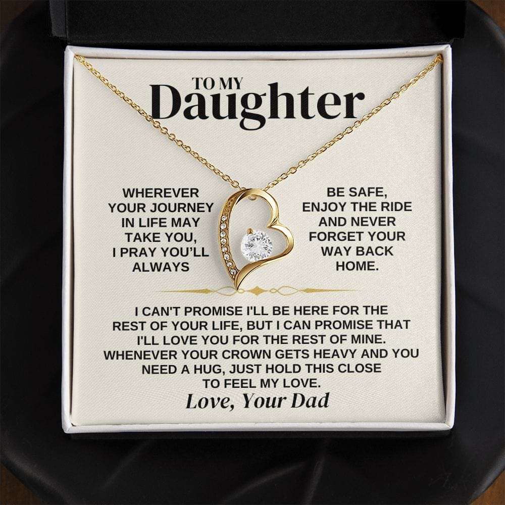 To My Daughter - Love Dad - Necklace Gift Set - SS308