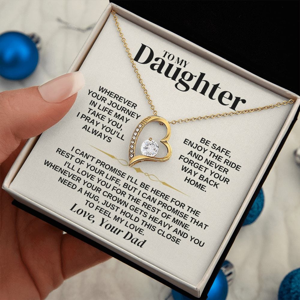 To My Daughter - Love Dad - Necklace Gift Set - SS308