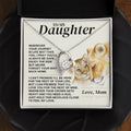 To My Daughter - Love Mom - Necklace Gift Set - SS308V2