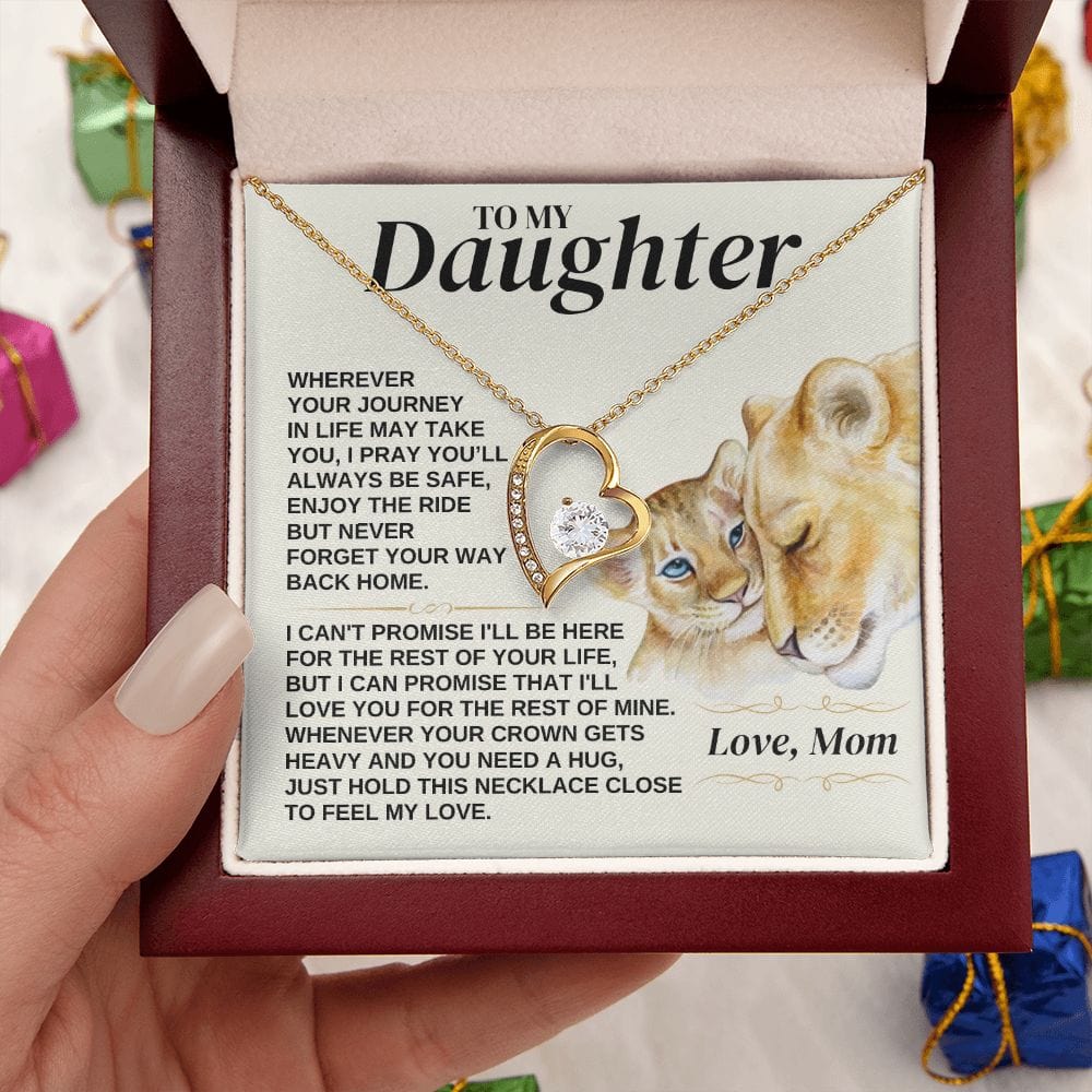 To My Daughter - Love Mom - Necklace Gift Set - SS308V2