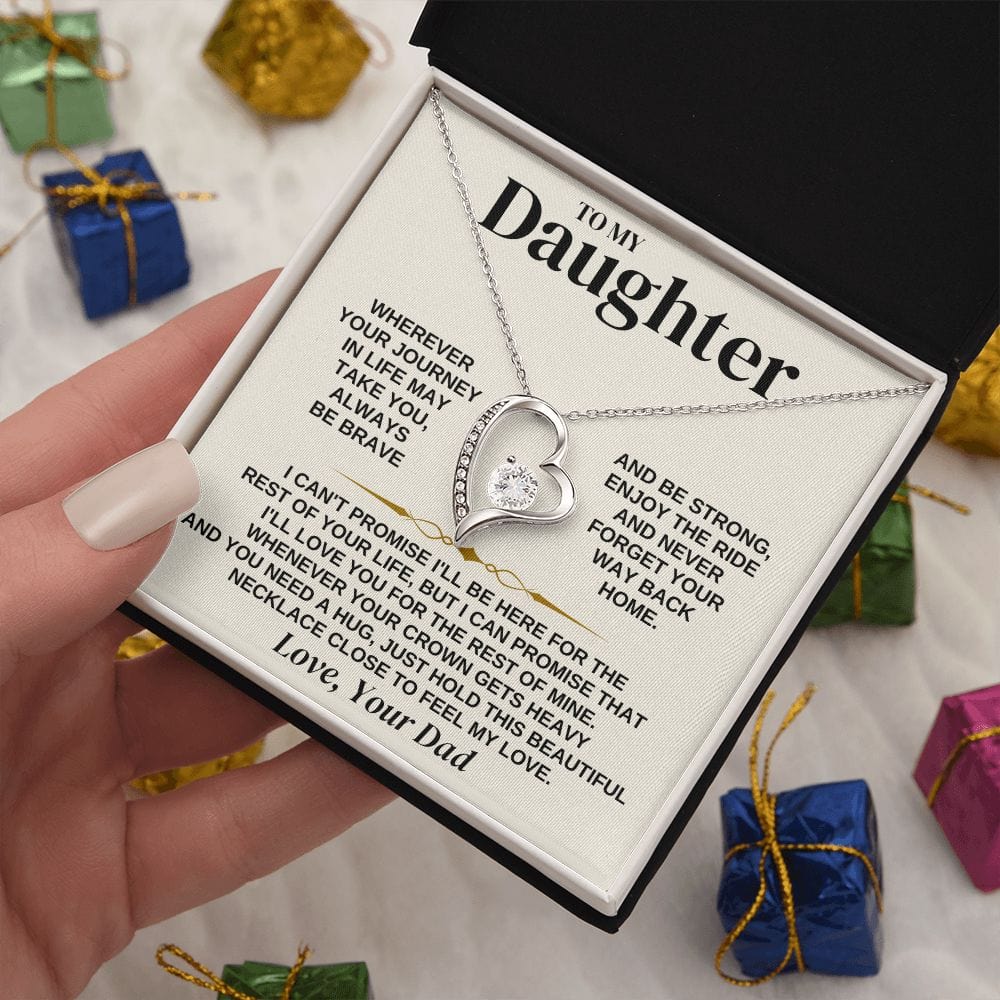 To My Daughter - Love Dad - Necklace Gift Set - SS310D