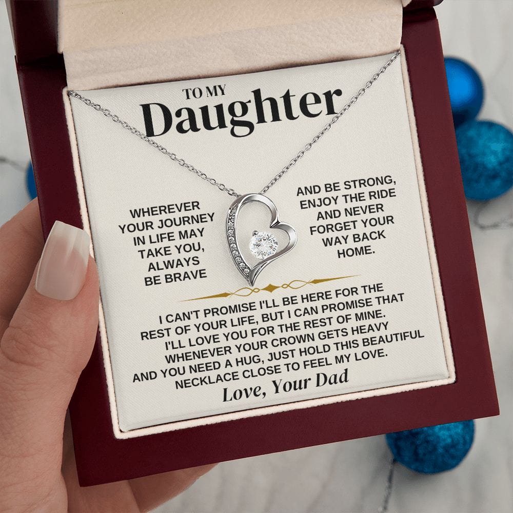 To My Daughter - Love Dad - Necklace Gift Set - SS310D