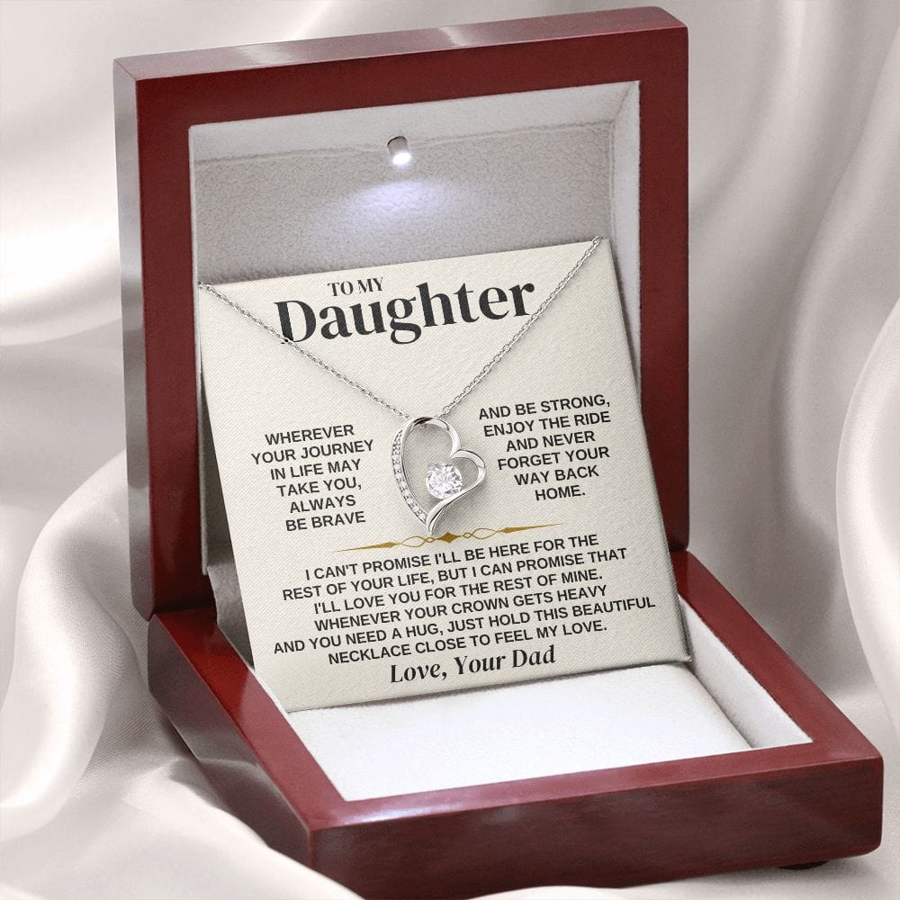 To My Daughter - Love Dad - Necklace Gift Set - SS310D