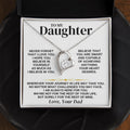 To My Daughter - Love Dad - Necklace Gift Set - SS346