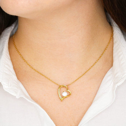 Daughter Necklace Gift Set From Dad With Message Card