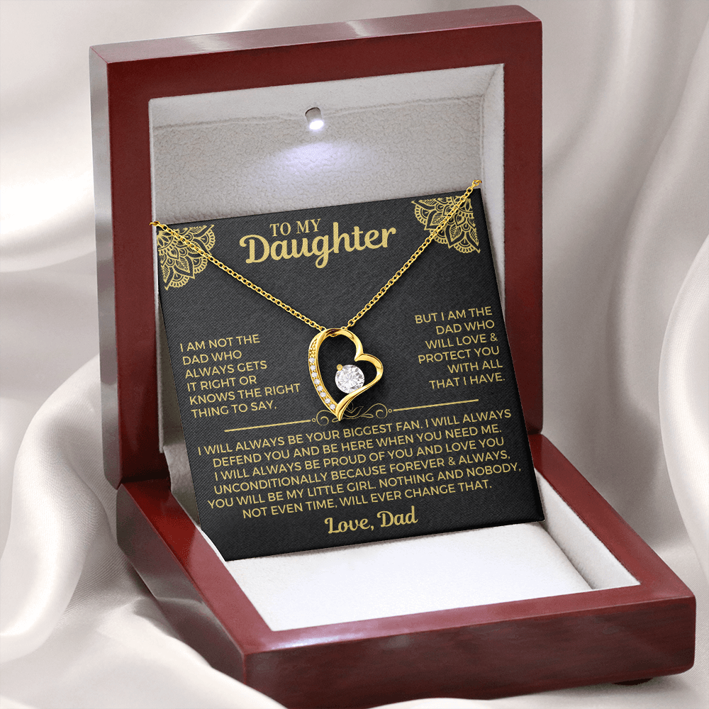 *NEW* Gift for Daughter from Dad - Record Box and Necklace Gift Set - SS559R