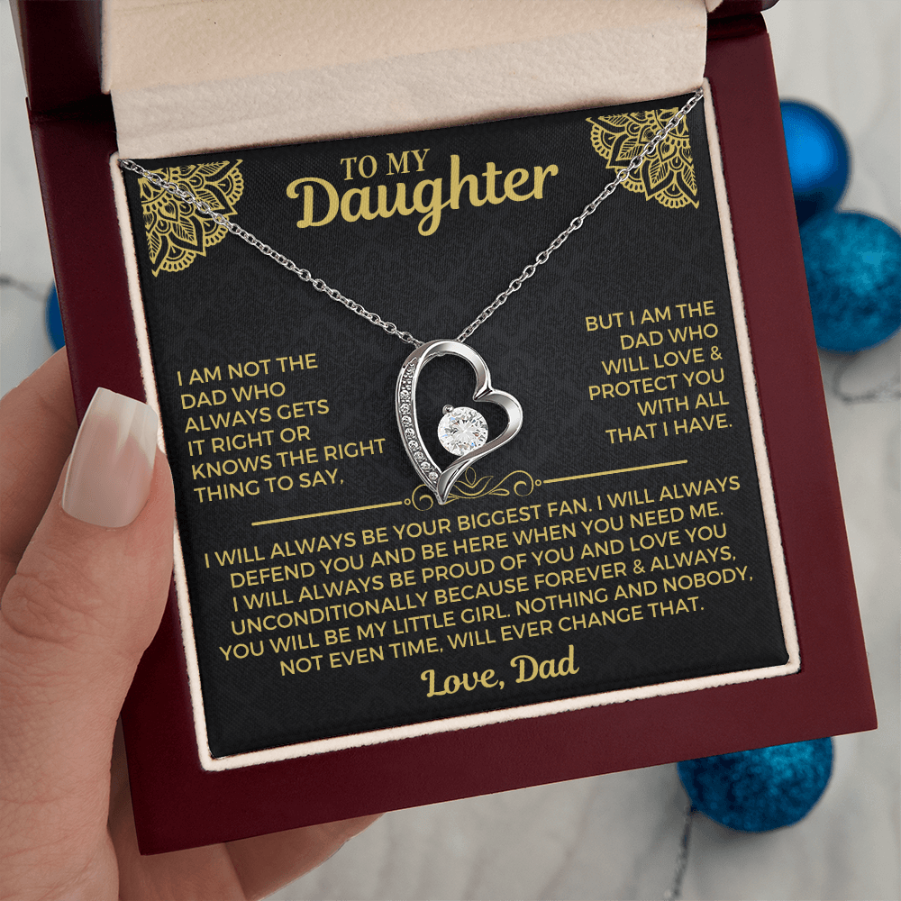 *NEW* Gift for Daughter from Dad - Record Box and Necklace Gift Set - SS559R