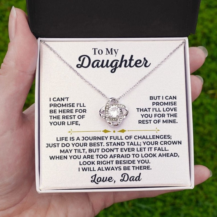 To My Daughter - Love Dad - Stand Tall - Love Knot Gift Set - SS426V2D