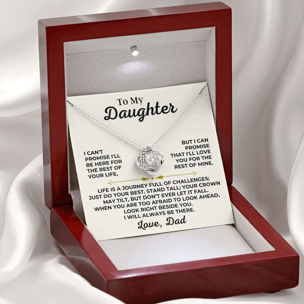 To My Daughter - Love Dad - Stand Tall - Love Knot Gift Set - SS426V2D